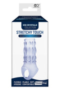 Packaging of a 'Stretchy Touch' product from the Ice Crystals Collection on a white background.