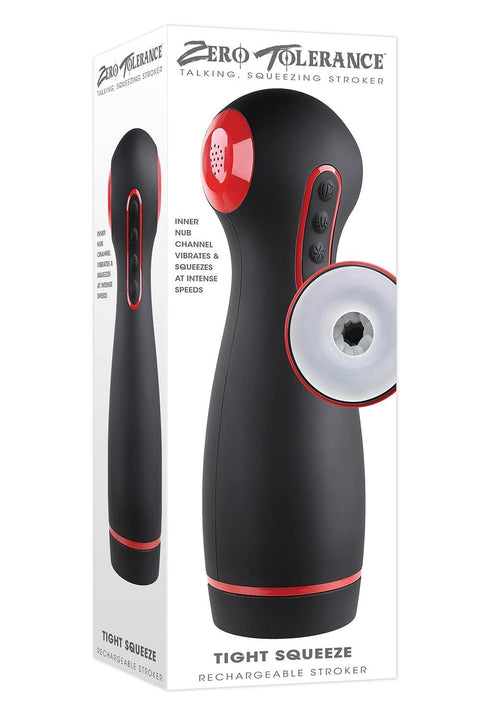 Zero Tolerance Tight Squeeze Vibrating Squeezing Talking Stroker