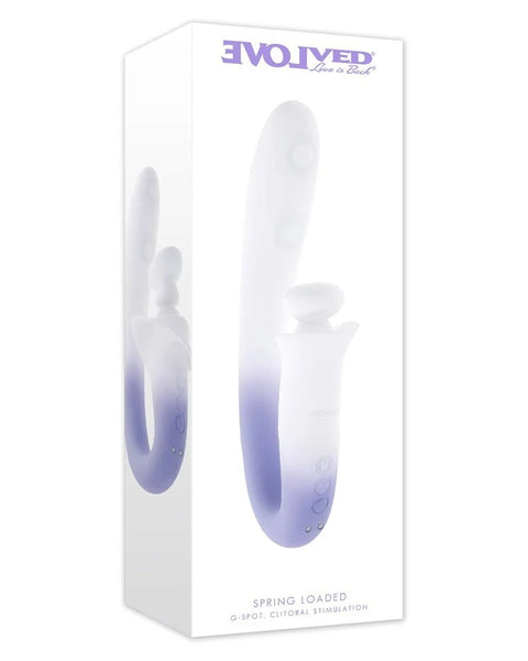 Silicone ring with gradient color in packaging on a white background