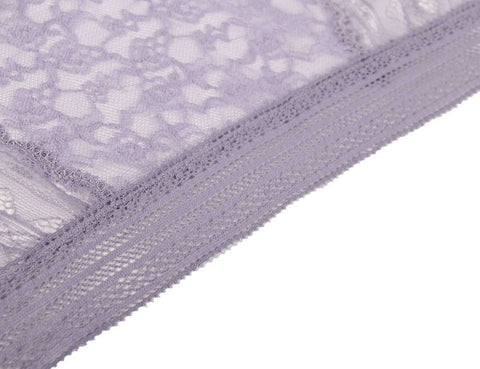Floral Lace Sexy High Waist Panty P5192-5 Lilac 3XL/4XL