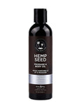 Bottle of Hemp Seed Massage and Body Oil on a white background