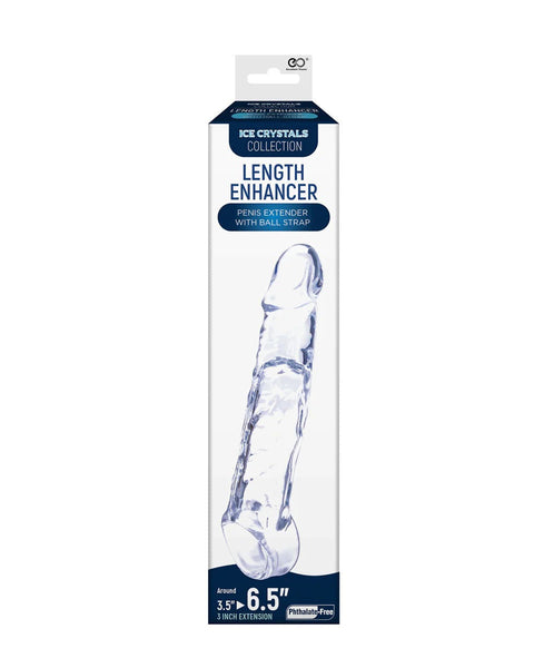 Boxed length enhancer product on a white background