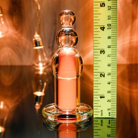 Orange Dream Clear Vibrating Beaded Shape with Remote Control