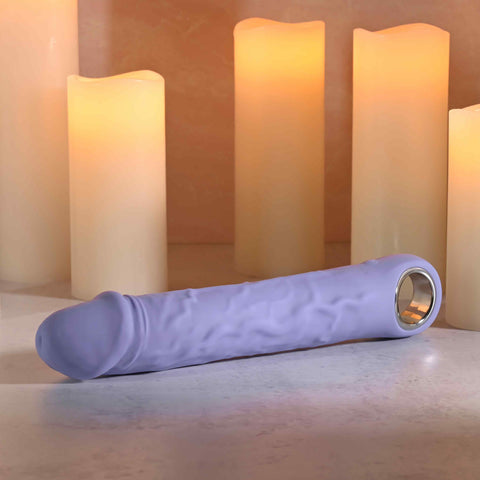 Evolved Large Purple Fantasy Realistic Dildo Vibrator