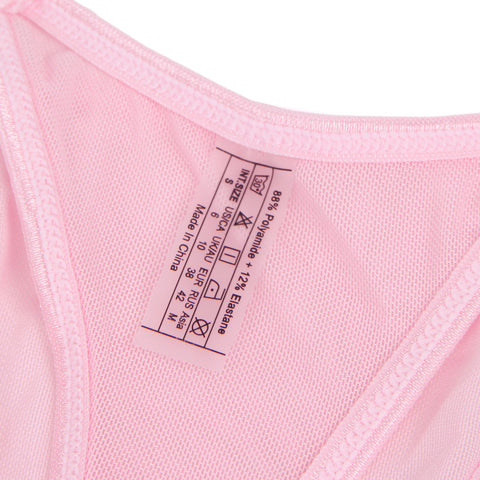 Sexy Lace Ruffled Suspender Nightdress/Chemise & Matching G-String Set R82096-3P Pink L