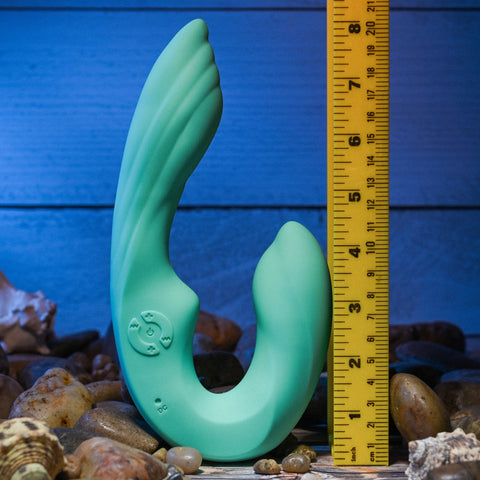 Strapless Seashell Wearable Dual Vibe with Remote