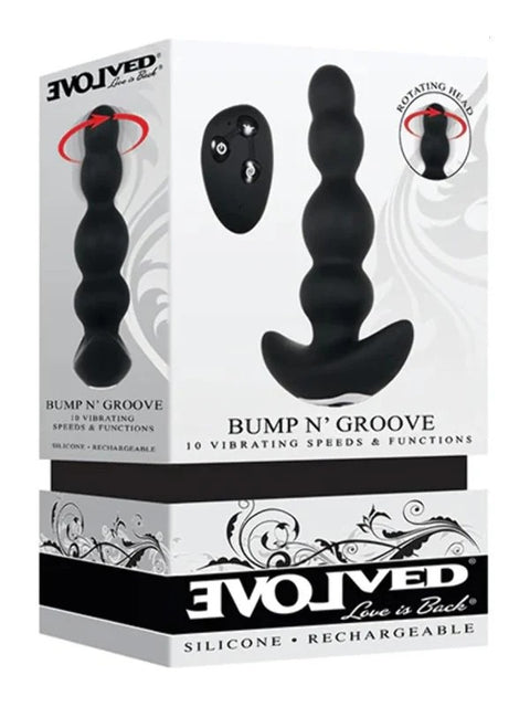 Evolved Bump N Groove Vibrating Butt Plug with Remote