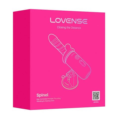 Lovense Spinel Portable Thrusting Vibrating and Heating Dildo/Sex Machine