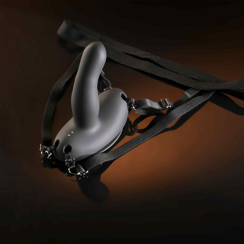Evolved Come Closer G-Spot Strap On Vibrator with Harness