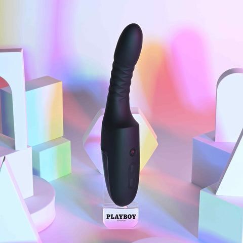 Pleasure Overdrive Thrusting Vibrator with Heated & Suction Base