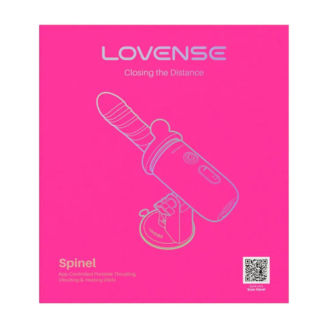 Lovense Spinel Portable Thrusting Vibrating and Heating Dildo/Sex Machine