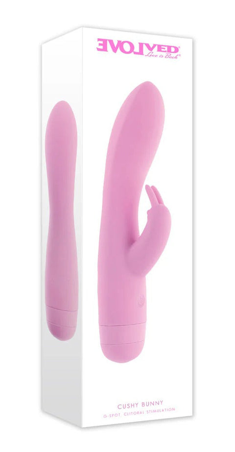 Pink silicone product with packaging on a white background