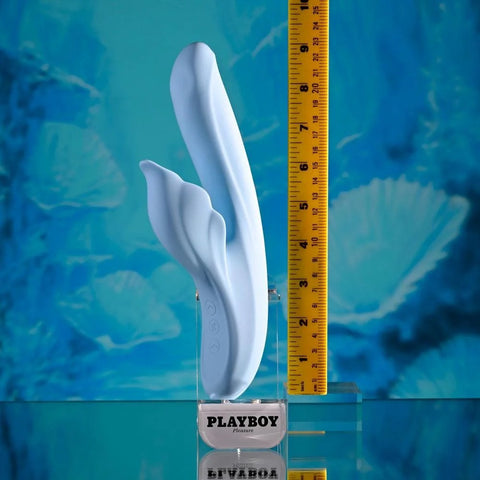 In Bloom Rechargeable Thrusting Tapping & Heating Dual Rabbit Vibrator