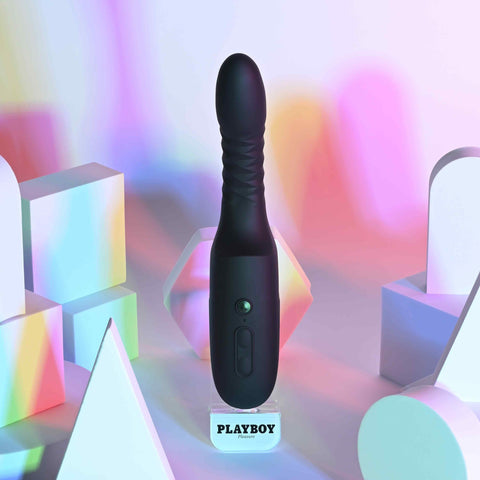 Pleasure Overdrive Thrusting Vibrator with Heated & Suction Base