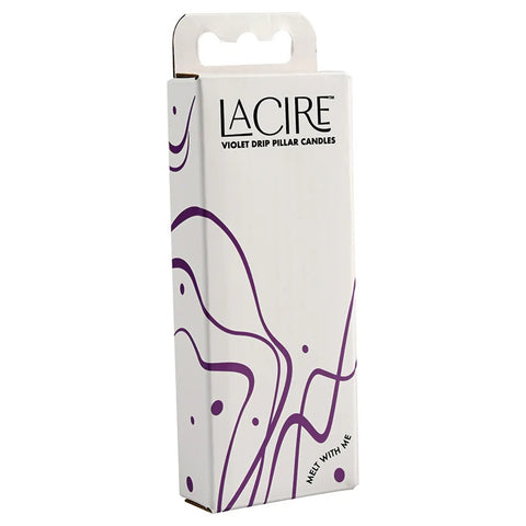 Lacire Drip Pillar Candles - Violet