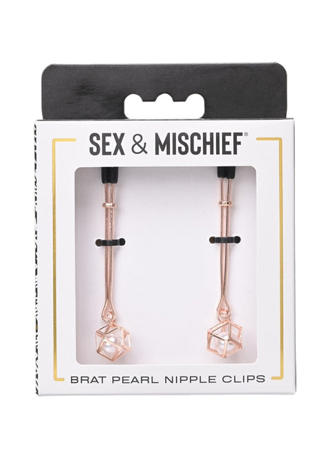 S&m Brat Pearl Nipple Jewellery