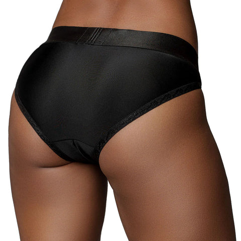 Ouch Vibrating Strap On Hipster – Black XS/S