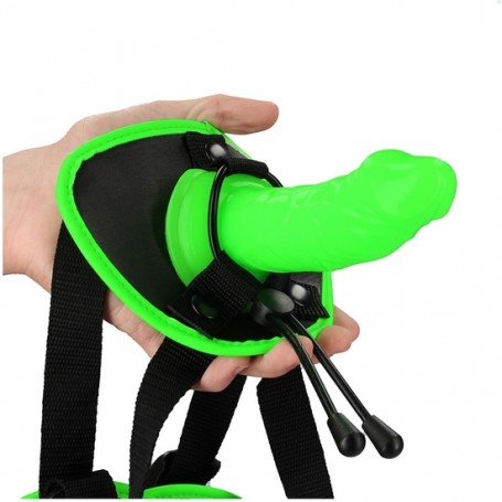 Ouch Glow in Dark Strap On with Dildo 5.7"