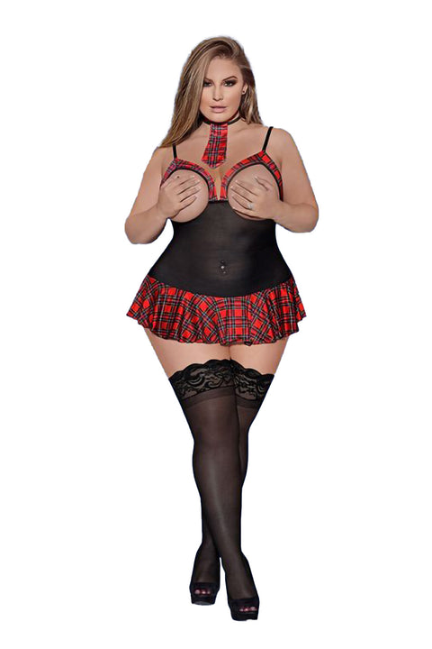 Exposed Varsity Vixen P309 Red 2XL