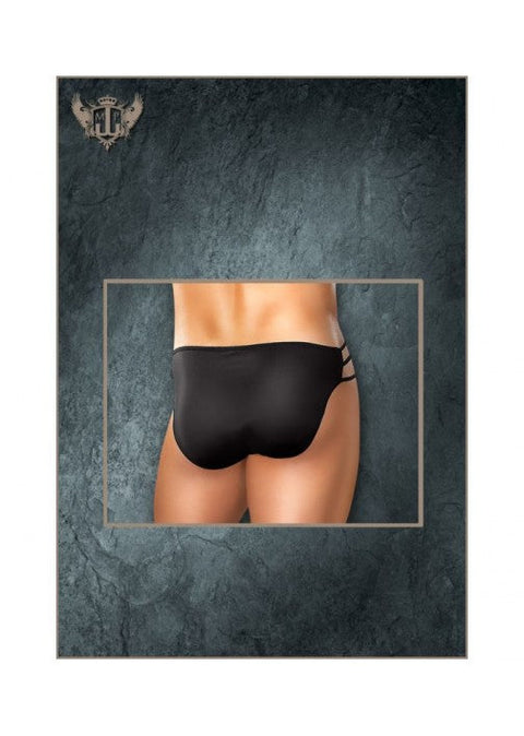 Male Power Nylon Spandex Cage Brief Black L/XL - PAK827