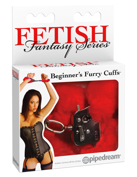 Fetish Fantasy Beginners Furry Cuffs Red