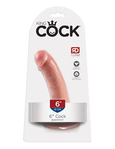 King Cock 6" Flesh