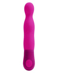 Pink and purple electronic device on a white background