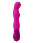 Pink silicone wand on a white background