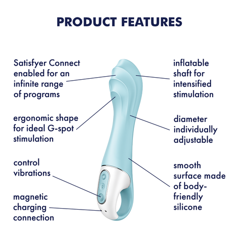 Satisfyer Air Pump Vibe 5+ Blue