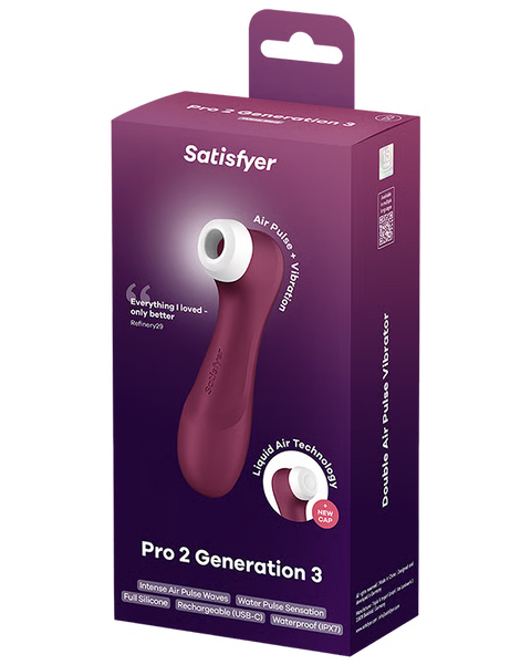 Satisfyer Pro 2 Gen 3 without App Wine Red