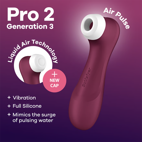 Satisfyer Pro 2 Gen 3 without App Wine Red