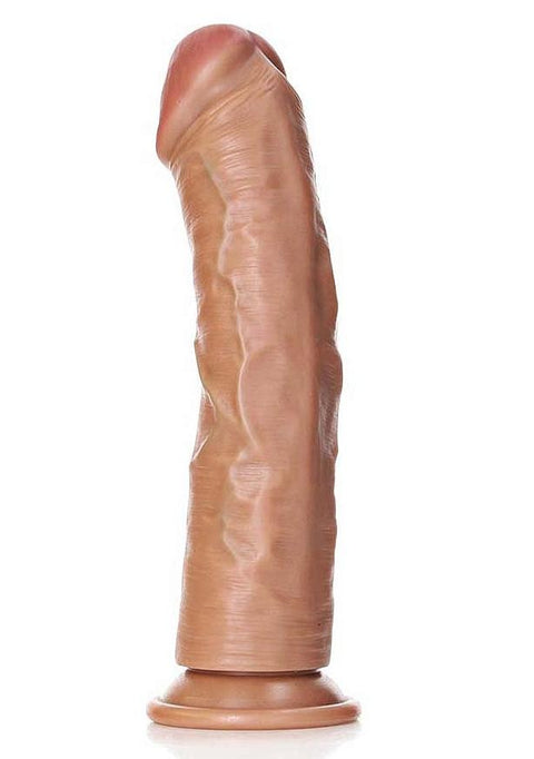 Realrock 9" Curved Dildo Tan