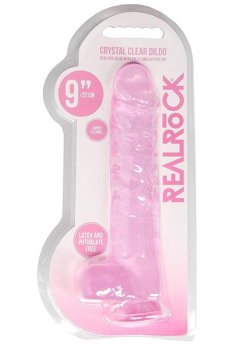 Realrock 9" Dildo Pink with balls