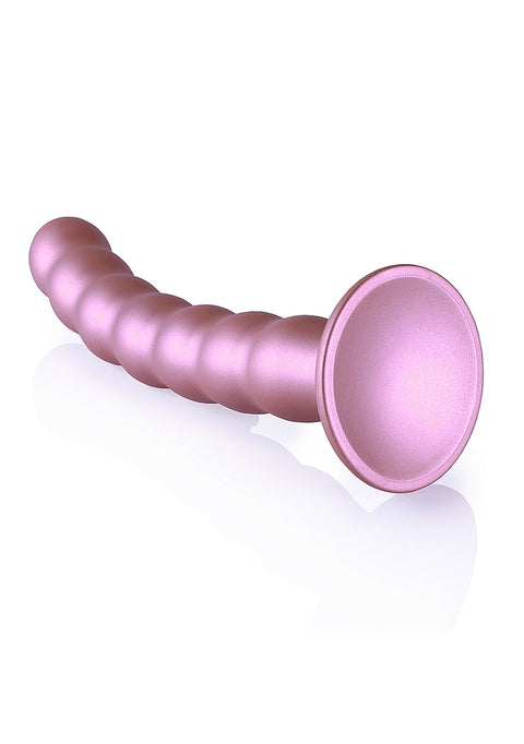Ouch Beaded G-Spot Dildo 8'' Rose Gold