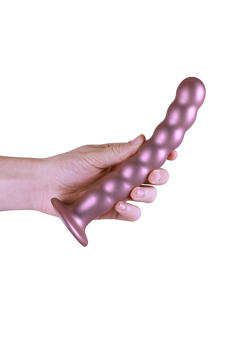 Ouch Beaded G-Spot Dildo 8'' Rose Gold