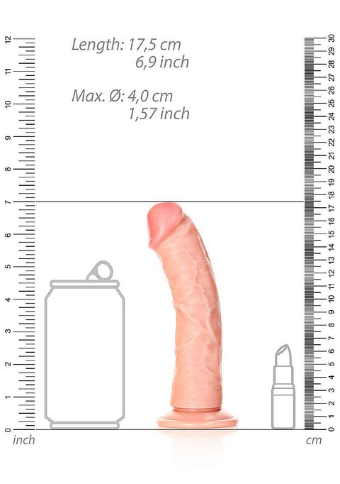 Realrock 6" Cock - Regular Curved - Flesh