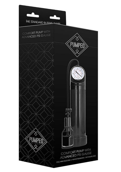 Pumped Comfort Pump Advanced PSI Gauge Black