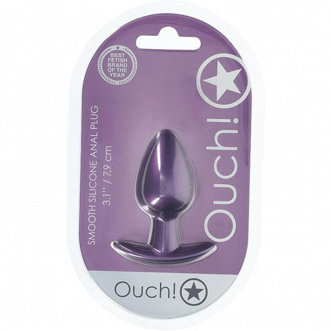 Ouch Anal Plug 3.1"  Metallic Purple