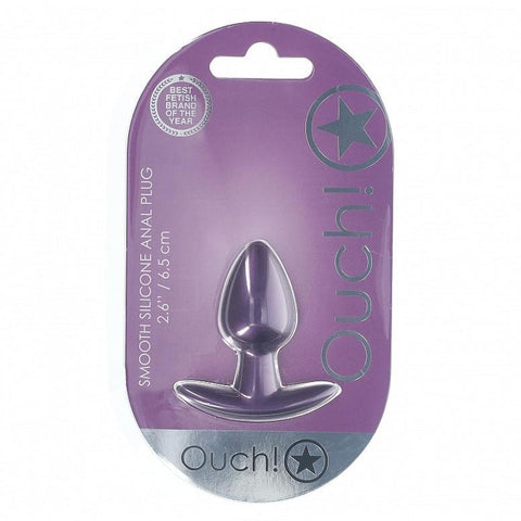 Ouch Anal Plug 2.6" Metallic Purple