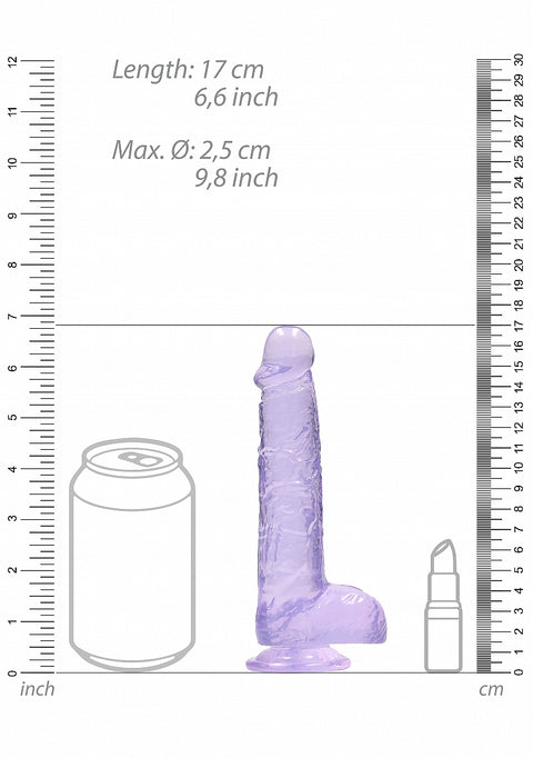Realrock 6" Purple Dildo with Balls