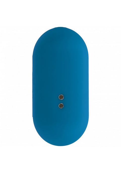 Levelz Hexagonal Vibrating Silicone Anal Plug Medium Teal