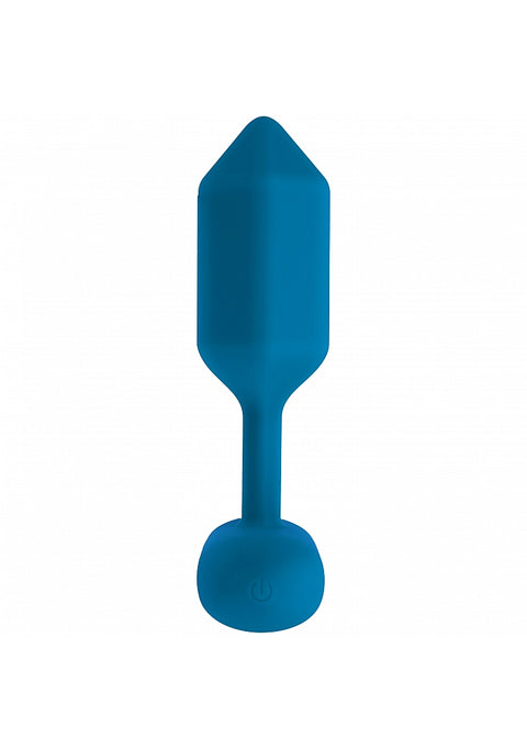 Levelz Hexagonal Vibrating Silicone Anal Plug Medium Teal