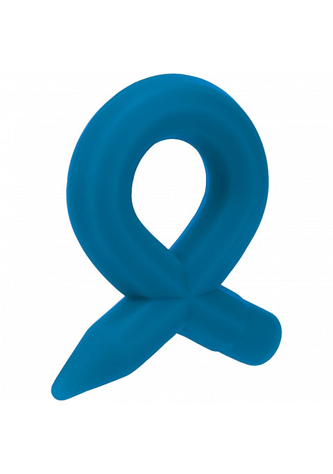 Levelz Pencil Liquid Silicone Cock Ring Teal
