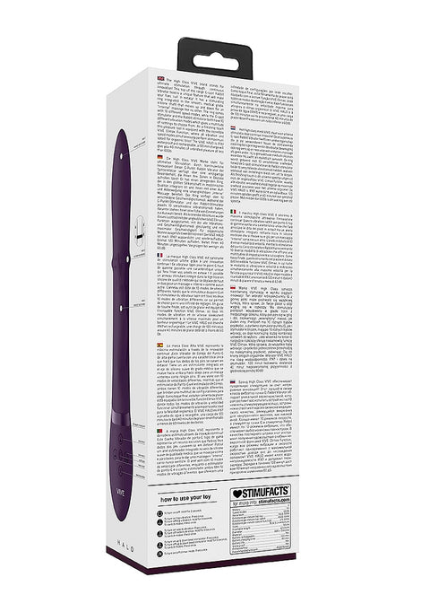 Vive Halo Rechargeable Rabbit Vibrator Purple