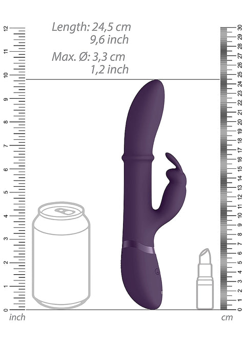 Vive Halo Rechargeable Rabbit Vibrator Purple