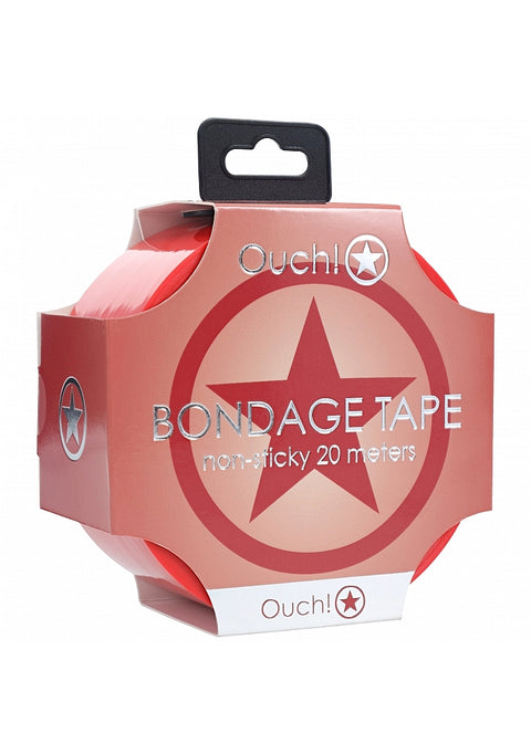 Ouch! PVC Non-Stick Bondage Tape Red