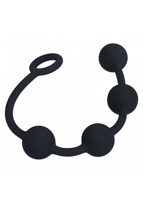 Levelz Round Silicone Anal Balls M 30mm Black