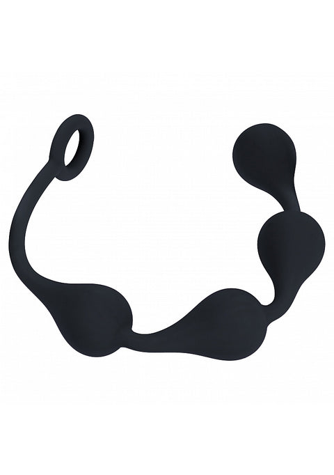 Levelz Waterdrop Silicone Anal Balls Medium Black
