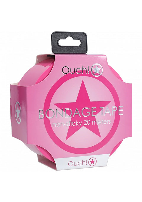 Ouch! PVC Non-Stick Bondage Tape Pink