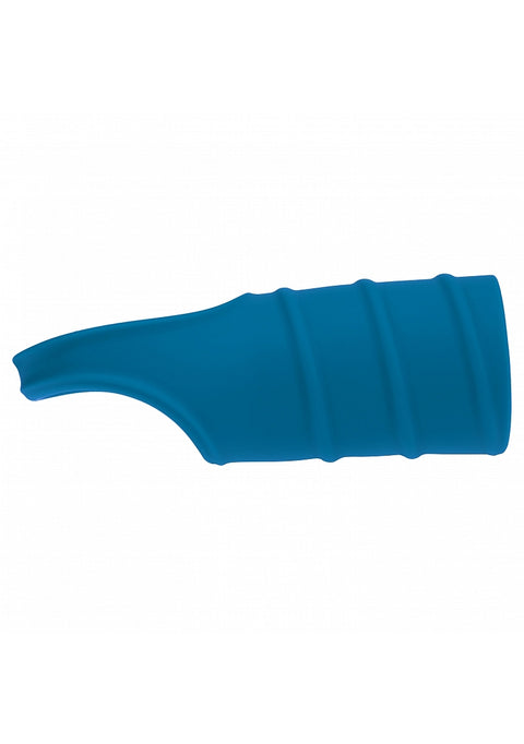 Levelz Silicone Cock Ring & Ribbed Sleeve Teal